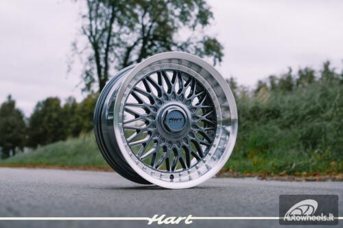 Ratlankis HART HR86 R17X8J 5X120 / 5X112 ET20 CB:72.6mm Grey face and Diamond cut lip