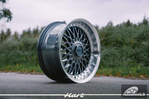 Ratlankis HART HR86 R17X8J 5X120 / 5X112 ET20 CB:72.6mm Grey face and Diamond cut lip