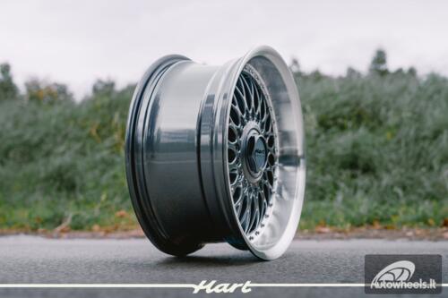 Ratlankis HART HR86 R17X8J 5X120 / 5X112 ET20 CB:72.6mm Grey face and Diamond cut lip