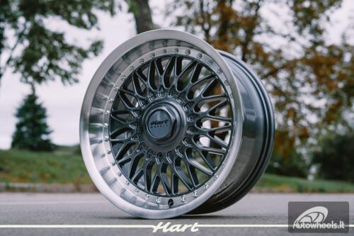Ratlankis HART HR86 R17X8J 5X120 / 5X112 ET20 CB:72.6mm Grey face and Diamond cut lip
