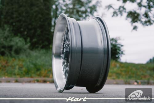 Ratlankis HART HR86 R17X8J 5X120 / 5X112 ET20 CB:72.6mm Grey face and Diamond cut lip