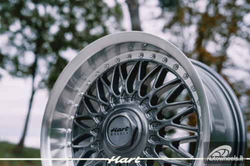 Ratlankis HART HR86 R17X8J 5X120 / 5X112 ET20 CB:72.6mm Grey face and Diamond cut lip