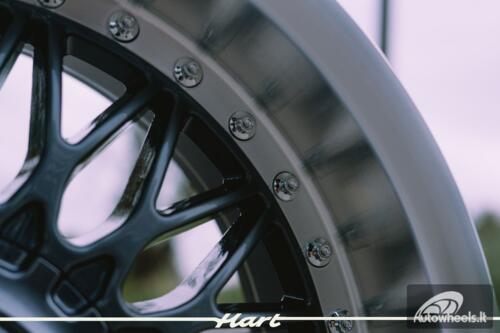 Ratlankis HART HR86 R17X8J 5X120 / 5X112 ET20 CB:72.6mm Grey face and Diamond cut lip