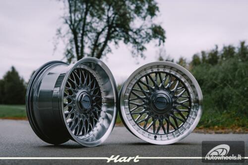 Ratlankis HART HR86 R17X8J 5X120 / 5X112 ET20 CB:72.6mm Grey face and Diamond cut lip