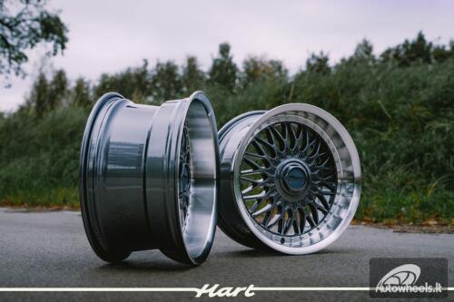 Ratlankis HART HR86 R17X8J 5X120 / 5X112 ET20 CB:72.6mm Grey face and Diamond cut lip