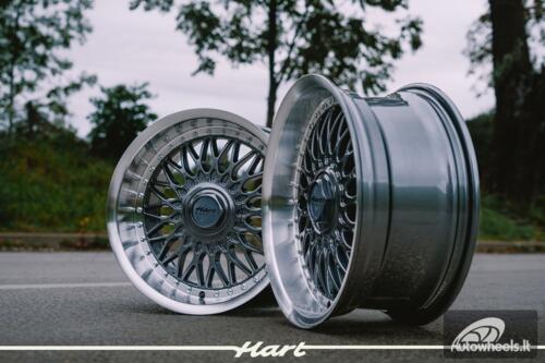 Ratlankis HART HR86 R17X8J 5X120 / 5X112 ET20 CB:72.6mm Grey face and Diamond cut lip
