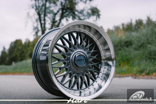 Ratlankis HART HR86 R17X9J  5X120 / 5X112 ET22 CB:72.6 Grey face and Diamond cut lip