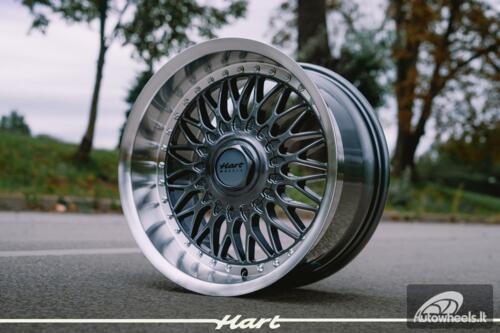 Ratlankis HART HR86 R17X9J  5X120 / 5X112 ET22 CB:72.6 Grey face and Diamond cut lip