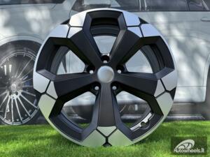 Ratlankis R17x6.5  5X114.3  ET  32  66.1  Y1274  Black Partial Polished Half Matt (BPHM)  For DACIA  (Z7)  (NEW Model)