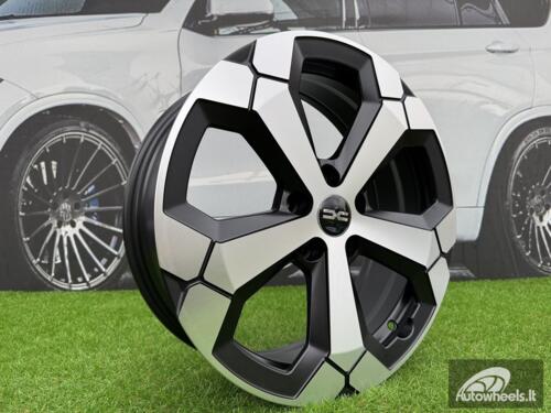 Ratlankis R17x6.5  5X114.3  ET  45  66.1  Y1274  Black Polished Half Matt (MBHM)  For DACIA  (R+P+P2)  (NEW Model)