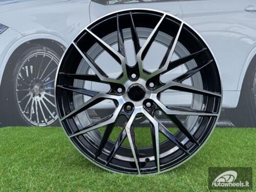 Ratlankis R17x7.5  5X112  ET  40  66.5  HX035  (FBX005)  Black Polished (MB)  For HAXER  (Z5)  (HYBRID FORGED)