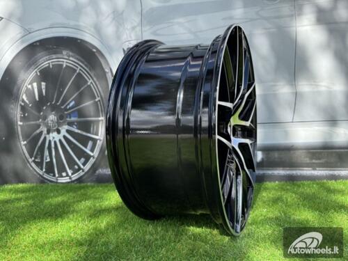 Ratlankis R17x7.5  5X112  ET  40  66.5  HX035  (FBX005)  Black Polished (MB)  For HAXER  (Z5)  (HYBRID FORGED)