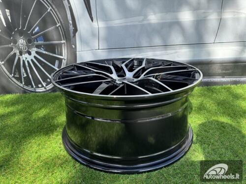 Ratlankis R17x7.5  5X112  ET  40  66.5  HX035  (FBX005)  Black Polished (MB)  For HAXER  (Z5)  (HYBRID FORGED)