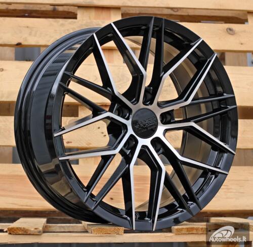 Ratlankis R17x7.5  5X114.3  ET  40  67.1  HX035  (FBX005)  Black Polished (MB)  For HAXER  (P1)  (HYBRID FORGED)