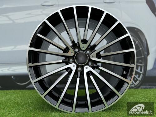 Ratlankis R18x8  5X112  ET  42  66.6  MR532  (FL-0235)  Black Polished (MB)  For MER  (P1)  (HYBRID FORGED)
