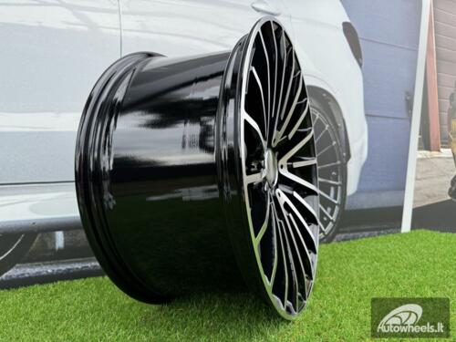 Ratlankis R18x8  5X112  ET  42  66.6  MR532  (FL-0235)  Black Polished (MB)  For MER  (P1)  (HYBRID FORGED)
