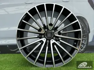 Ratlankis R20x9.5  5X112  ET  45  66.6  MR532  (FL-0235)  Black Polished (MB)  For MER  (P1)  (HYBRID FORGED Rear+Front)