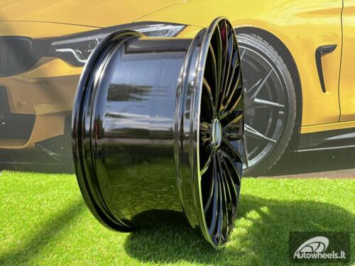 Ratlankis R19x8.5  5X112  ET  40  66.6  MR532  (FL-0235)  Black+Polished Lip (BLPL)  For MER  (P1)  (HYBRID FORGED Rear+Front)