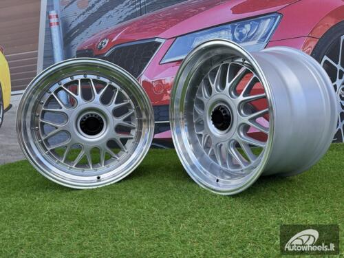 Ratlankis R18x11  5X120  ET  25  74.1  XE244  Silver+Polished Lip (SP)  For BMW  (P1)  (BBS Style Front+Rear)