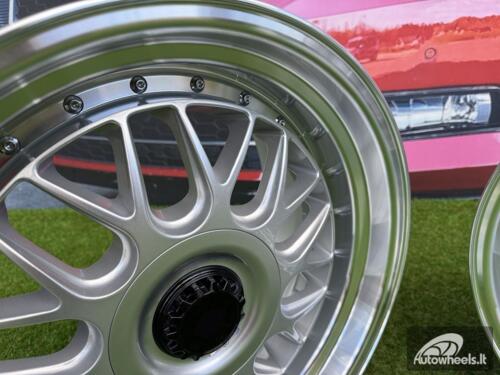 Ratlankis R18x11  5X120  ET  25  74.1  XE244  Silver+Polished Lip (SP)  For BMW  (P1)  (BBS Style Front+Rear)