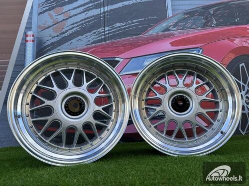 Ratlankis R18x9.5  5X120  ET  30  74.1  XE244  Silver+Polished Lip (SP)  For BMW  (P1)  (BBS Style Front+Rear)