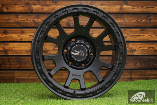 Ratlankis R17x8  6X139.7  ET  0  110.1  3S1102  Black Half Matt (BLHM)  For 4X4  (D2)  (HYBRID FORGED)