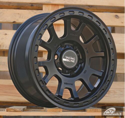 Ratlankis R17x8  6X139.7  ET  0  110.1  3S1102  Black Half Matt (BLHM)  For 4X4  (D2)  (HYBRID FORGED)