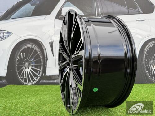 Ratlankis R21x8.5  5X112  ET  34  66.5  3S1277  Black Polished (MB)  For AUD  (K2)  (HYBRID FORGED)