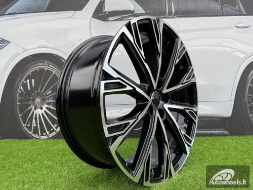 Ratlankis R21x8.5  5X112  ET  34  66.5  3S1277  Black Polished (MB)  For AUD  (K2)  (HYBRID FORGED)