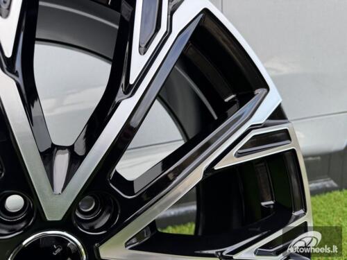 Ratlankis R21x8.5  5X112  ET  34  66.5  3S1277  Black Polished (MB)  For AUD  (K2)  (HYBRID FORGED)