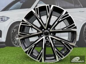 Ratlankis R21x8.5  5X112  ET  34  66.5  3S1277  Black Polished (MB)  For AUD  (K2)  (HYBRID FORGED)