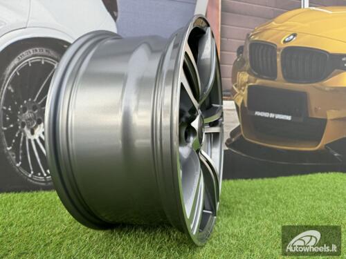 Ratlankis R18x8  5X120  ET  20  74.1  E492  (BK5728)  Grey Polished (MG)  For BMW  (K2)