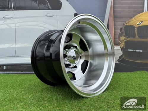 Ratlankis R15x12  6X139.7  ET  M78  110.1  B1313  Black Polished (MB)  For 4X4  (K3)