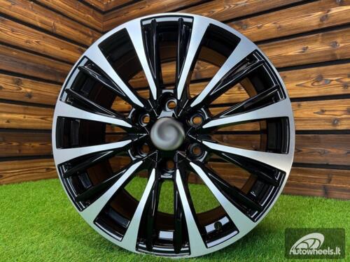 Ratlankis R18x8  6X139.7  ET  25  106.1  B1778  Black Polished (MB)  For 4X4  (K3)  (For Toyota)
