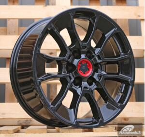 Ratlankis R20x8.5  6X139.7  ET  15  106.1  F1880  Gloss Black (GB)  For 4X4  (K3)  (HYBRID FORGED)