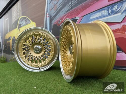 Ratlankis Rotiform Mesh style 18X8.5J 5X120/5X112 ET30 74.1 Gold with diamond cut lip Color defect 