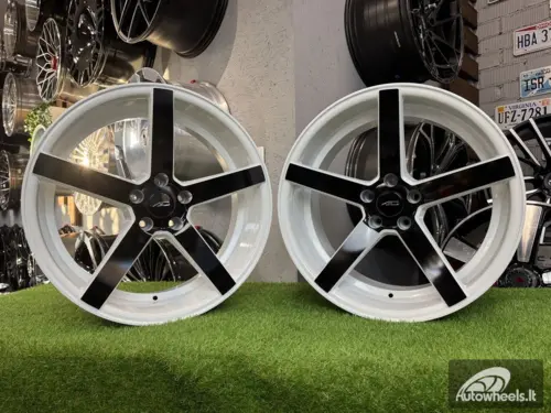Ratlankis Vossen CV3 Style R20X9J 5x115 ET15 74.1 White with black spokes