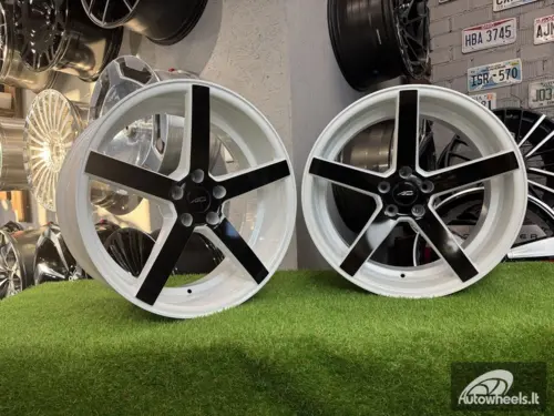 Ratlankis Vossen CV3 Style R20X9J 5x115 ET15 74.1 White with black spokes