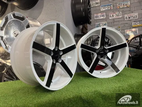 Ratlankis Vossen CV3 Style R20X9J 5x115 ET15 74.1 White with black spokes