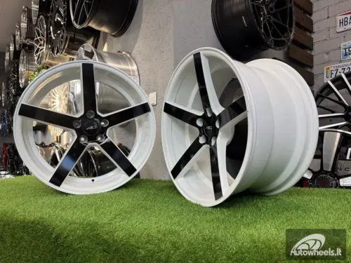 Ratlankis Vossen CV3 Style R20X9J 5x115 ET15 74.1 White with black spokes