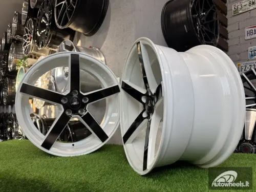 Ratlankis Vossen CV3 Style R20X9J 5x115 ET15 74.1 White with black spokes