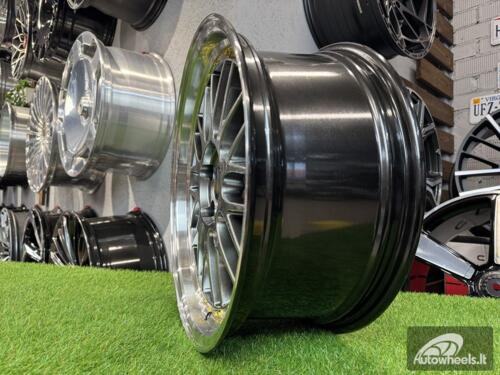 Ratlankis BBS LM style R18X8J 5X112 ET35 66.6 Hyper black with Diamond cut lip