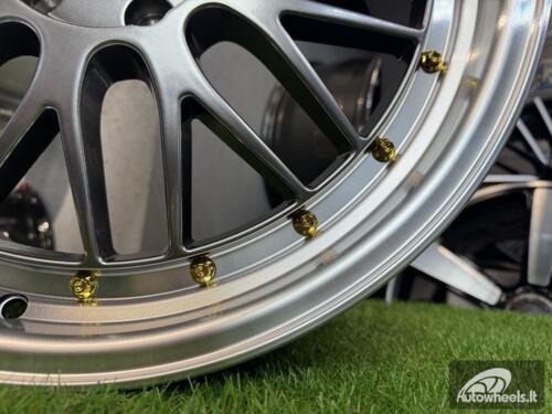Ratlankis BBS LM style R18X8J 5X112 ET35 66.6 Hyper black with Diamond cut lip