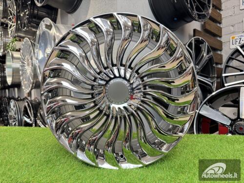 Ratlankis Mercedes 20 spoke Turbine style R19X9.5J 5X112 ET35 66.6 Chrome