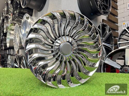 Ratlankis Mercedes 20 spoke Turbine style R19X9.5J 5X112 ET35 66.6 Chrome