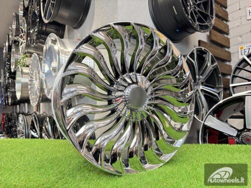 Ratlankis Mercedes 20 spoke Turbine style R19X9.5J 5X112 ET35 66.6 Chrome