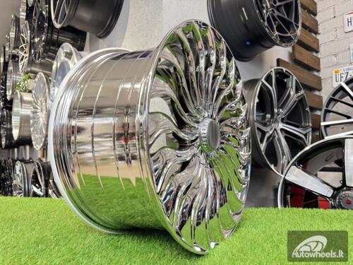 Ratlankis Mercedes 20 spoke Turbine style R19X9.5J 5X112 ET35 66.6 Chrome