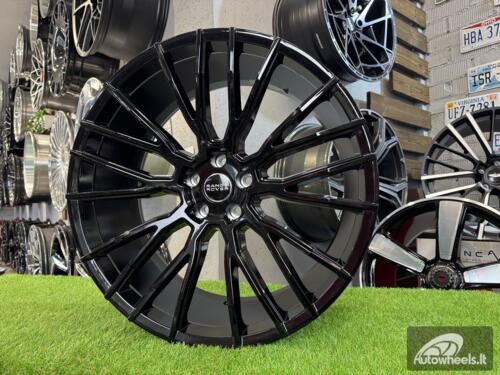 Ratlankis LR Defender, Range Rover Split spoke style R23X10.5J 5X120 ET35 72.6 Gloss black