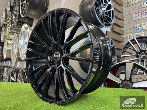 Ratlankis LR Defender, Range Rover Split spoke style R23X10.5J 5X120 ET35 72.6 Gloss black