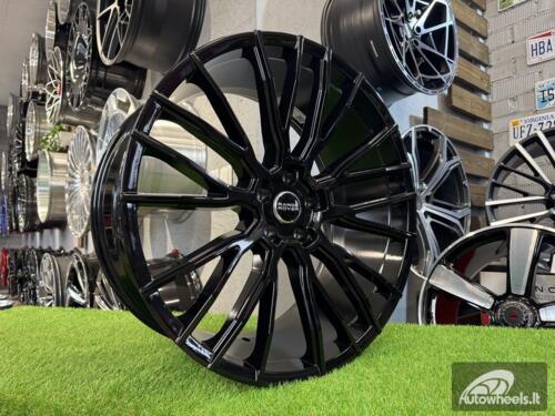 Ratlankis LR Defender, Range Rover Split spoke style R23X10.5J 5X120 ET35 72.6 Gloss black
